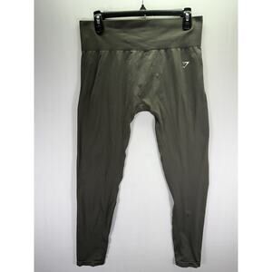 Gymshark Every Day Seamless Fitness Leggings Strength Green Women's Size Xl￼